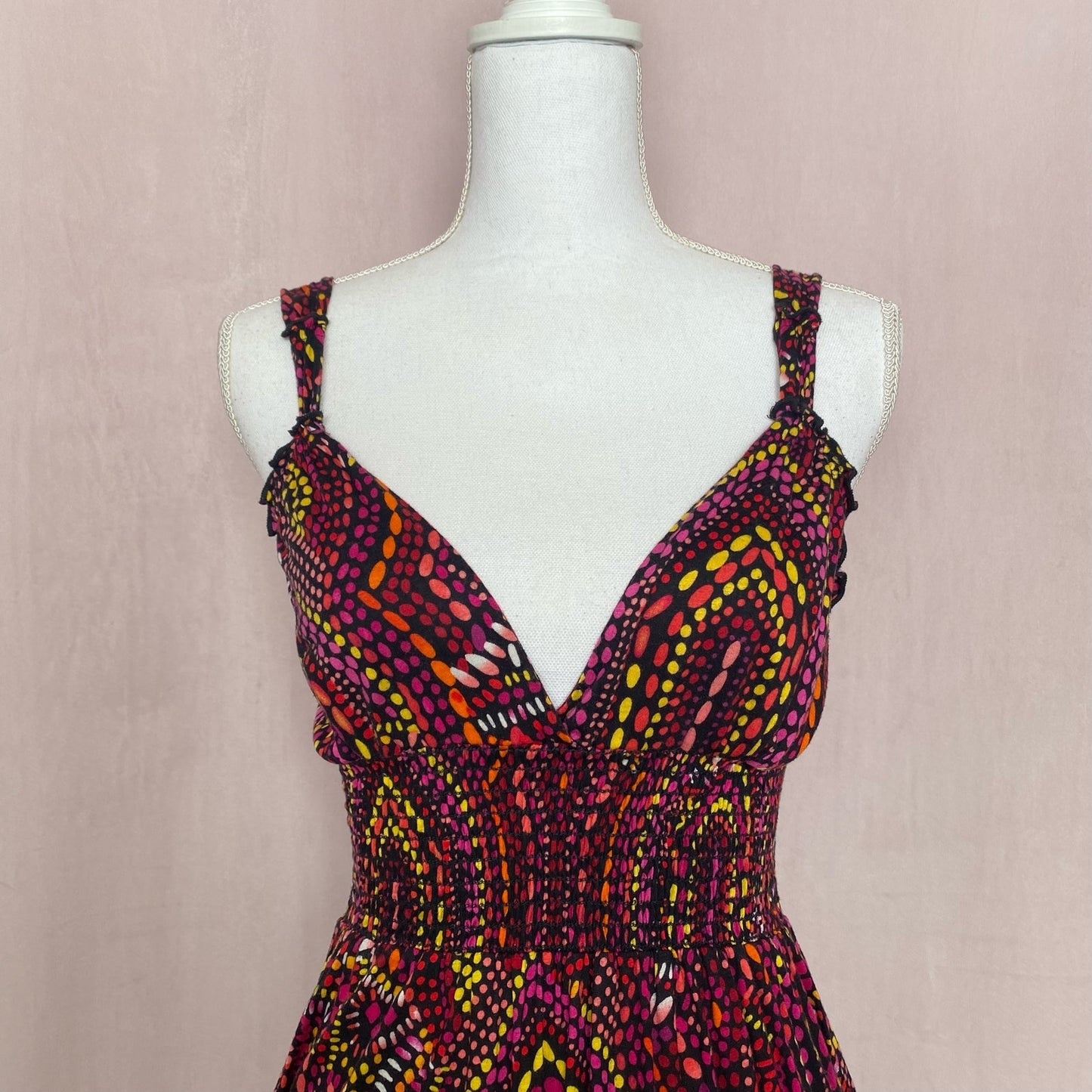 Y2K Lucy Love Boho Fit & Flare Mini Dress, Size Small