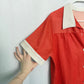 Vintage 60s Red Polka Dot Button Up Shirt, Size Large