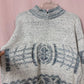 Vintage David Brett Chunky Knit Aztec Sweater, Size XL