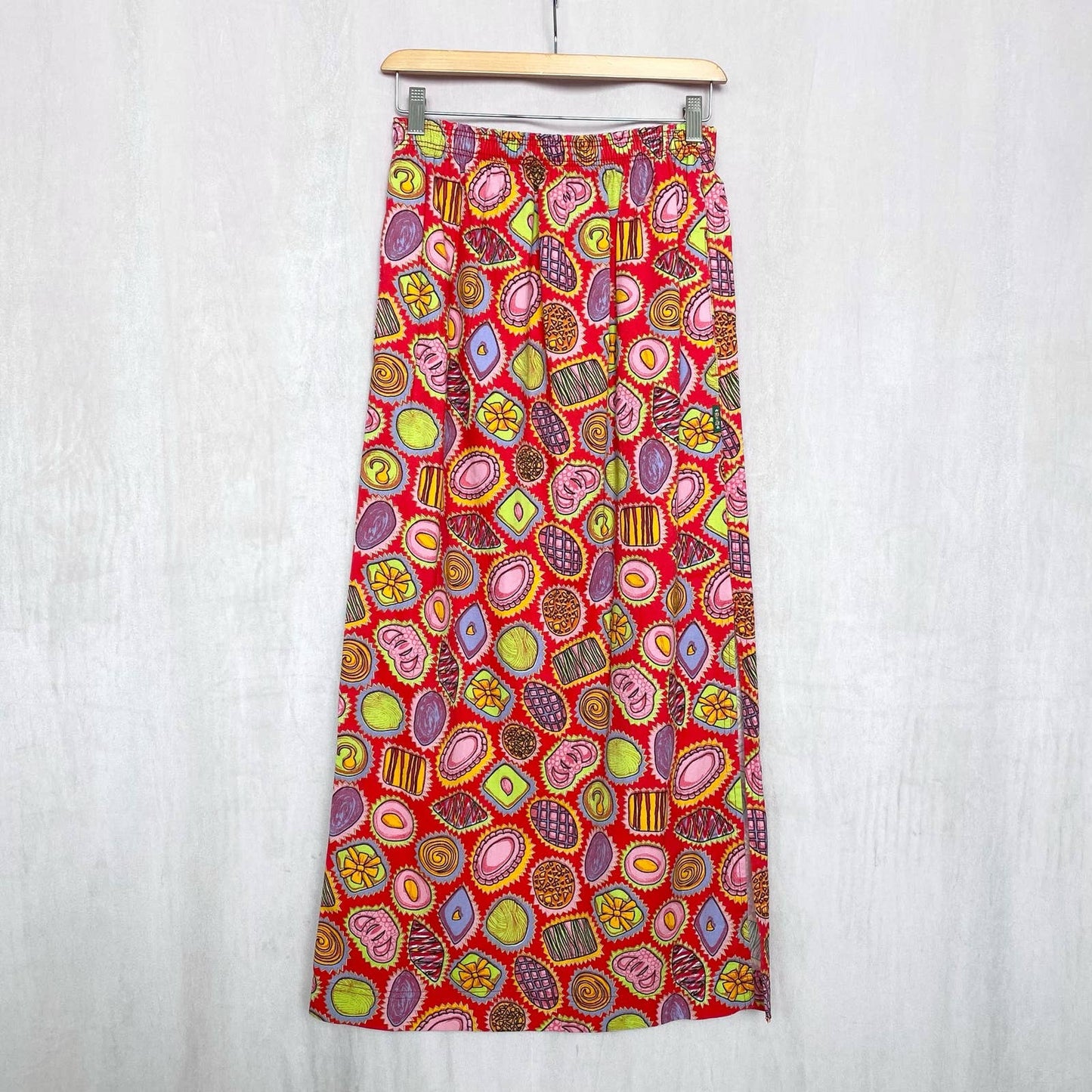 Vintage Gene Ewing Bis Pastry Print Skirt, Size Small