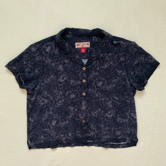 Vintage Caribbean Joe Hawaiian Shirt Button Down, Size XL