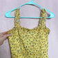 Secondhand 2bella Yellow Ditsy Floral Mini Dress, Size Small