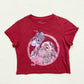 Reworked Disney Lady And The Tramp Distressed Crop Tee
