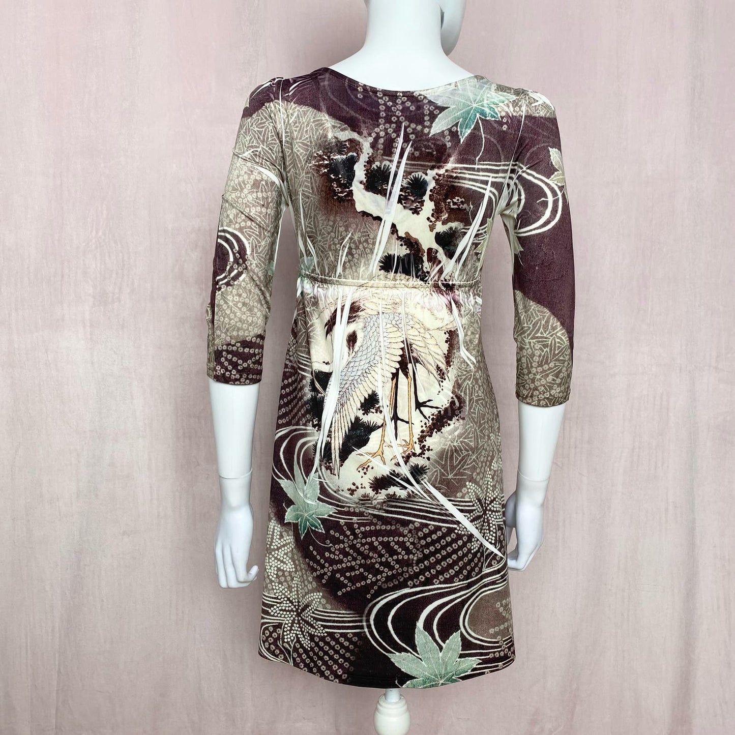 Y2K S-Twelve Sublimation Stretch Mini Dress, Size Small