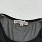 Y2K Deco Style Mesh Velvet Animal Print Bodysuit, Size Medium