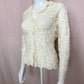 Vintage ICE Cream Lace Button Up Long Sleeve, Size Small