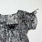 Y2K Kaelyn Max Sheer Beaded Tie Sleeve Blouse, Size Large