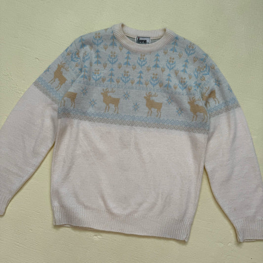 Vintage 80s Forum Acrylic Ski Sweater, Size XL