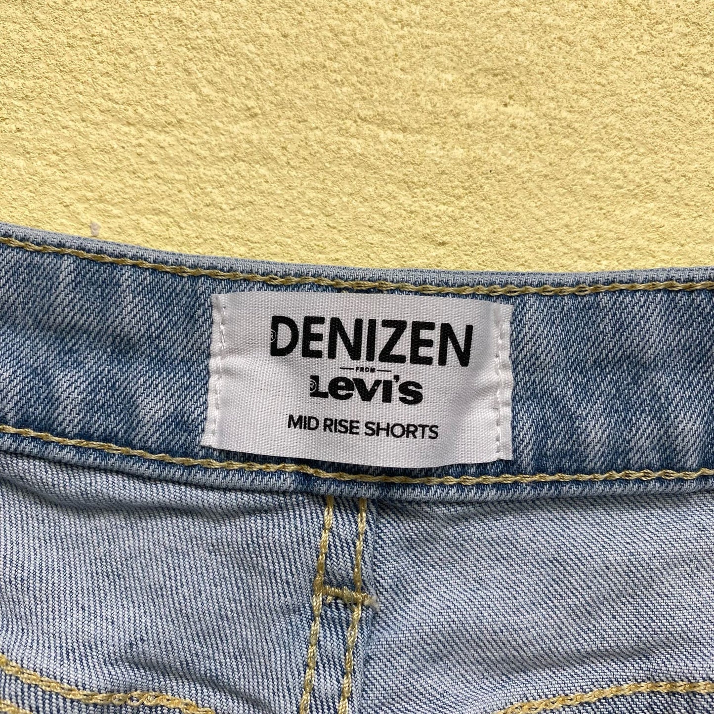 Secondhand Denizen Levi’s Mid Rise Distressed Denim Cuffed Shorts, Size 29"