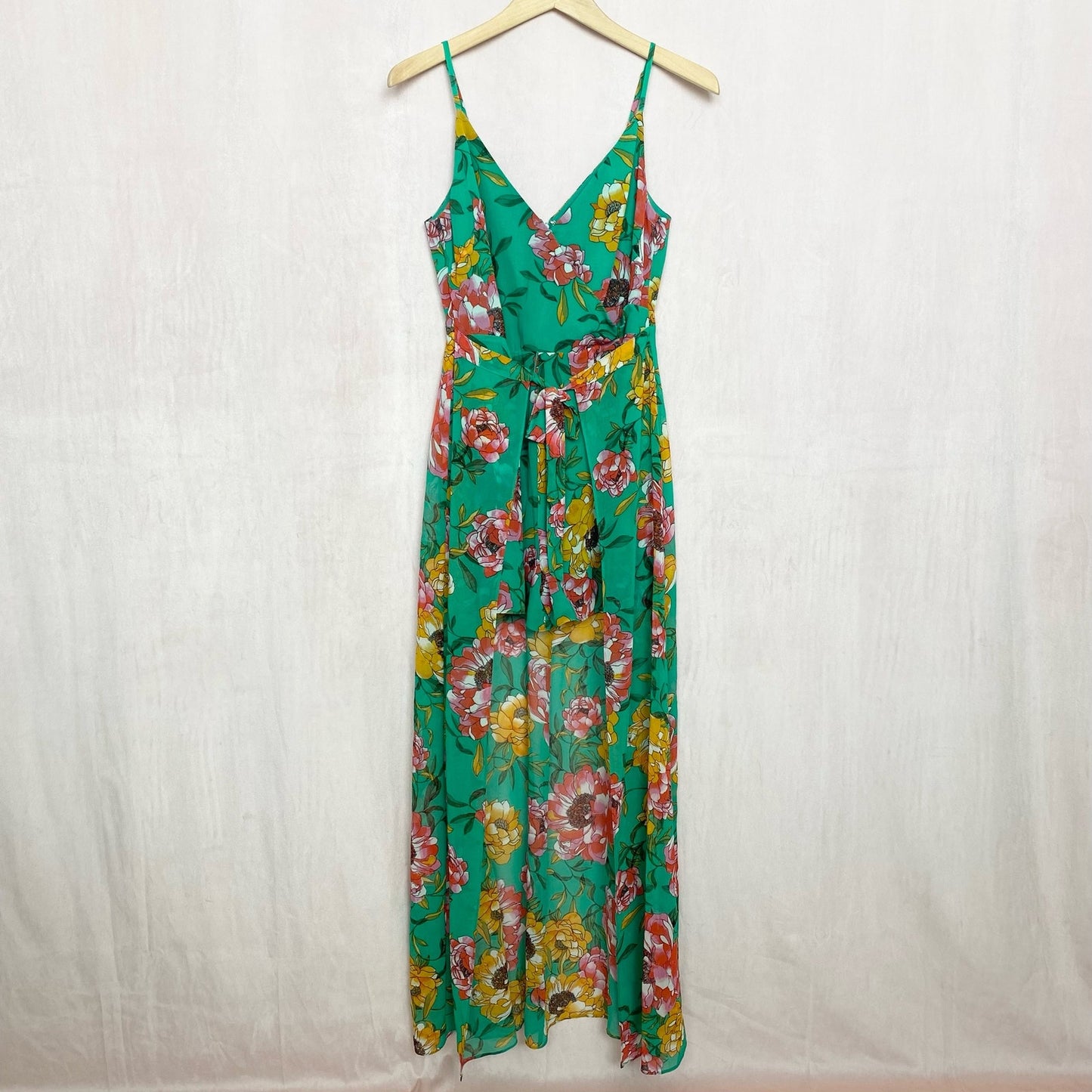 Secondhand Guess Brailyn Tropical Floral Wrap Romper, Size 4