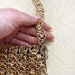 Vintage Walborg Gold Chain Link Purse Shoulder Bag