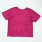 Y2K Pink Open Crochet Knit Short Sleeve Top