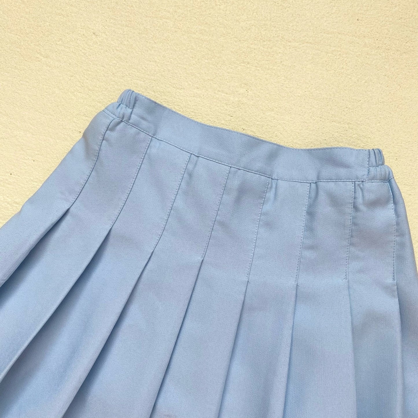 Secondhand Baby Blue Pleated Skater Tennis Skort Mini Skirt, Size XXS