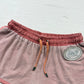 Y2K Dolce & Gabbana Velour Satin Trim Logo Shorts, Size Small
