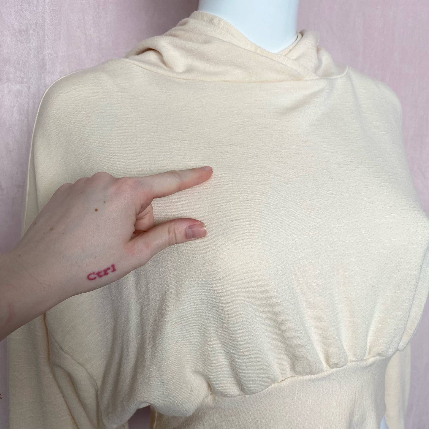 Reworked Fabletics Crop Hoodie, Size Small