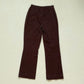 Secondhand High Waisted Brown Stretch Straight Leg Trouser Pants, Size Small