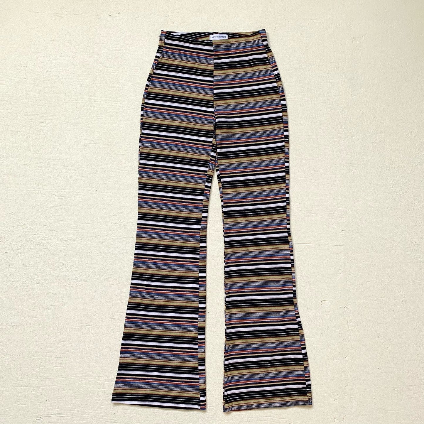 Secondhand Urban Outfitters Striped Knit Flare Pants, Size Small