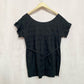 Vintage Juicy Couture Black Embroidered Babydoll Top, Size Medium