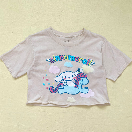 Reworked Sanrio Cinnamoroll Graphic Crop Tee, Size Small
