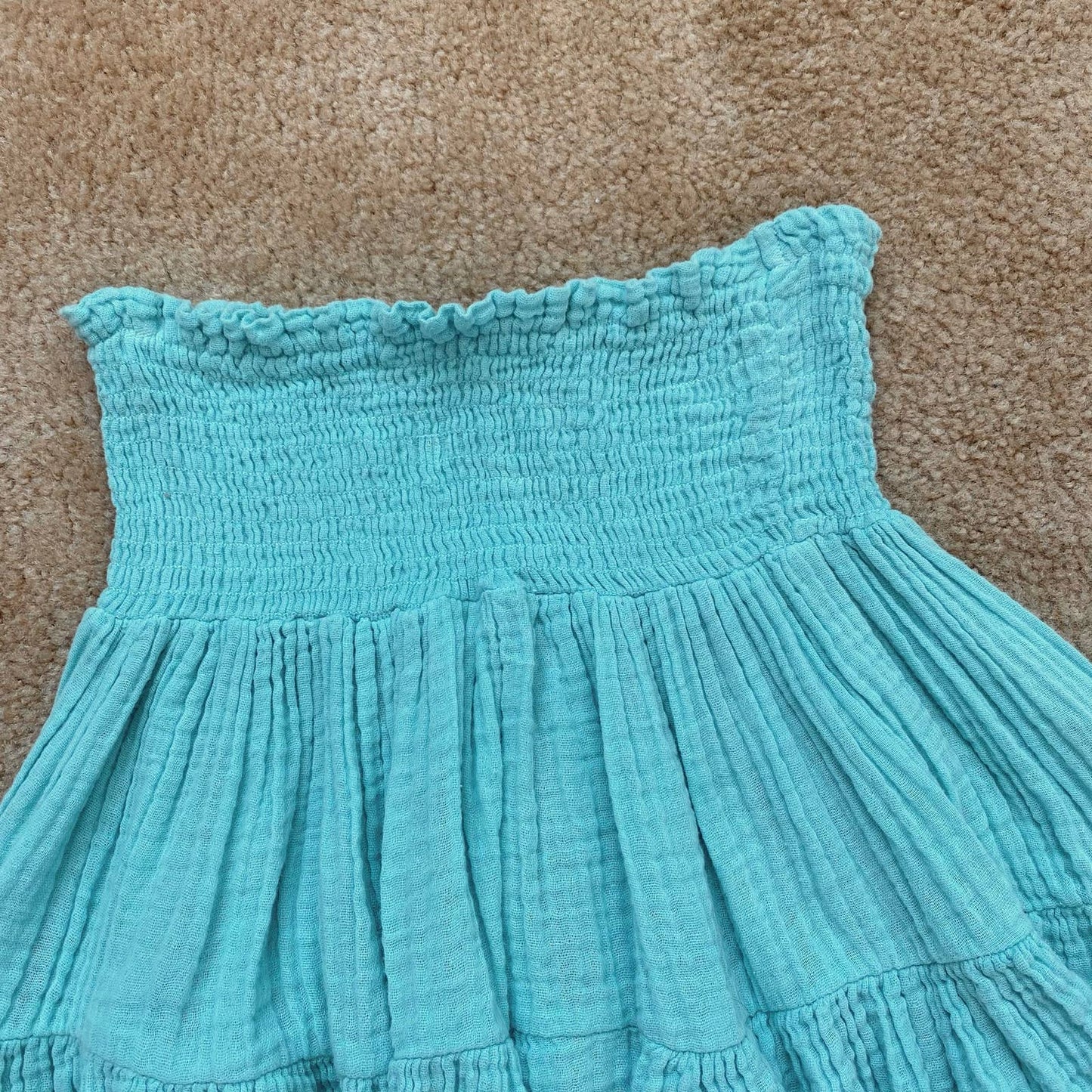 Secondhand Blue Life Tiered Ruffle Gauze Mini Skirt, Size Small