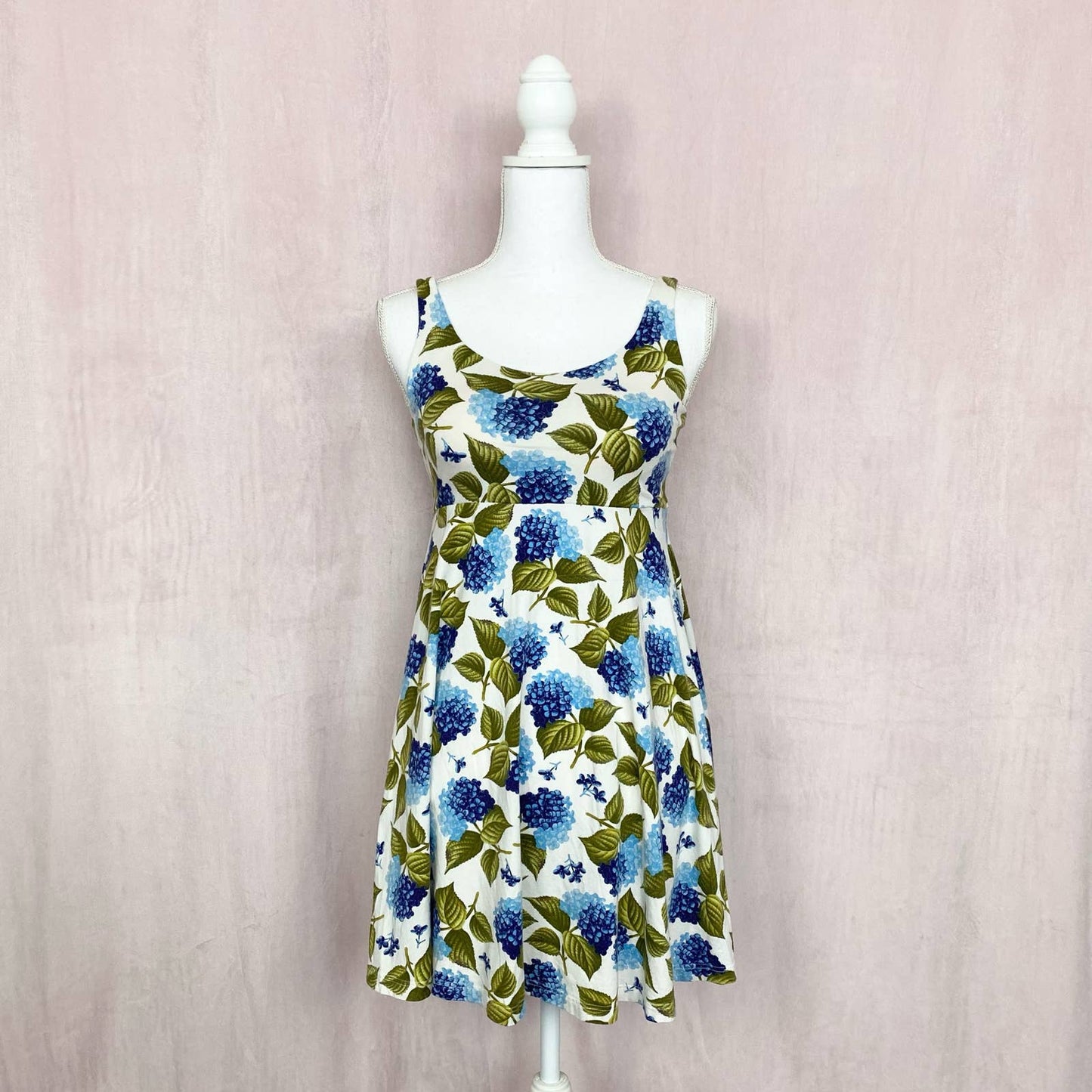 Reworked UNIQLO Floral Fit & Flare Mini Dress, Size Small
