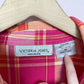 Vintage Victoria Jones Plaid Short Sleeve Button Up Shirt, Size 1X