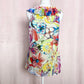 Secondhand Spense Colorful Floral Ruffle Sleeveless Blouse, Size Large