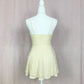 Reworked Ecoté Cream Lace Fit & Flare Tank Top, Size Small