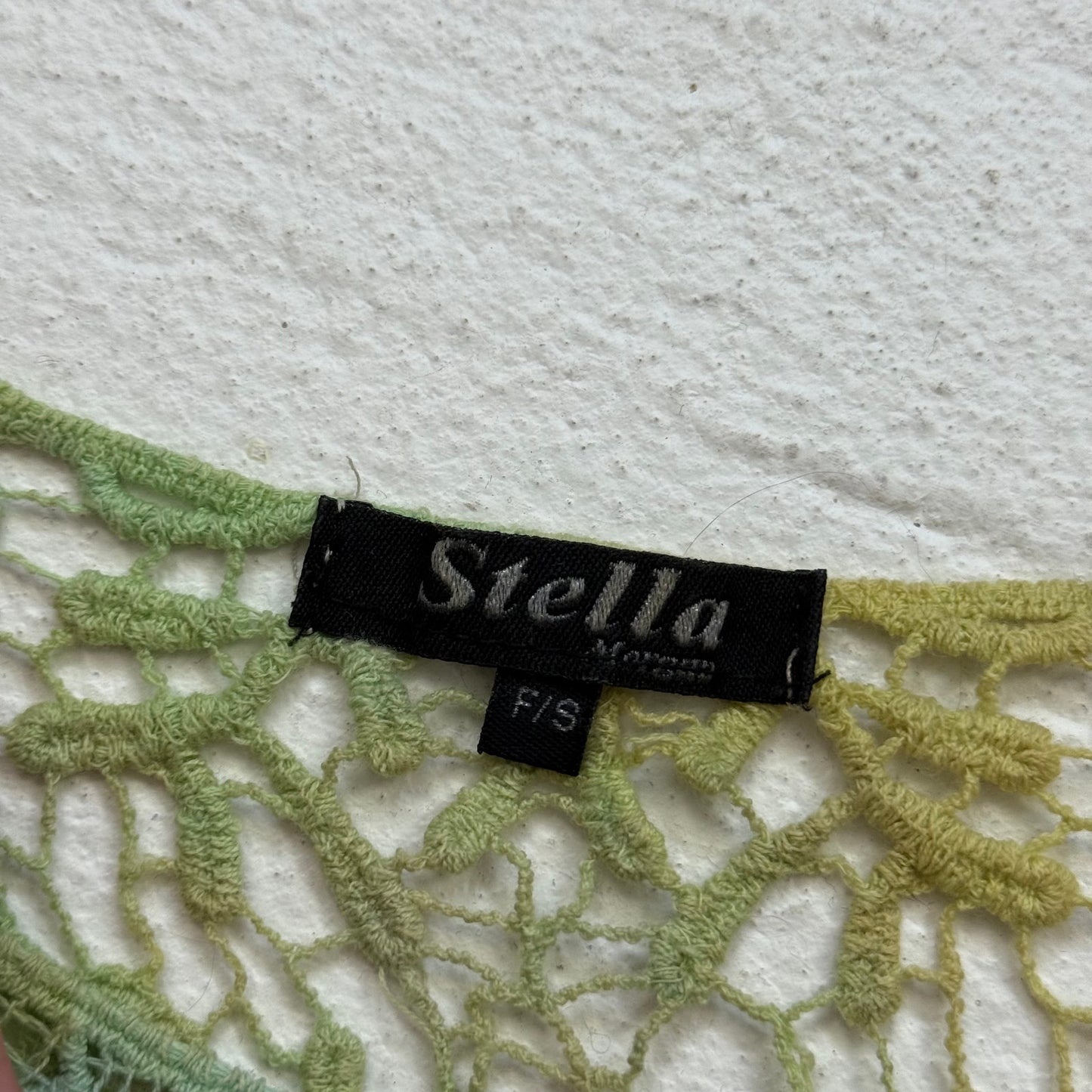 Secondhand Stella Rainbow Crochet Cotton Tank Top, Size Small