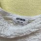 Secondhand Cotton On White Textured Crop Tank Top, Size XS