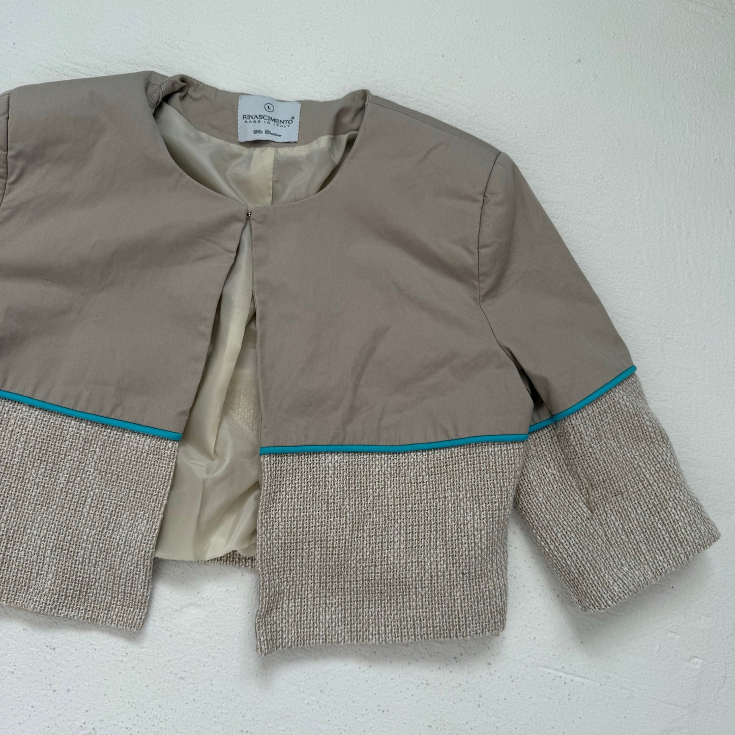 Secondhand Rinascimento Cropped Half Sleeve Blazer, Size Large