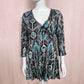 Vintage Alberto Makali Sequins Crinkle Blouse, Size Medium