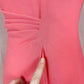 Vintage Aspeed Peach Chiffon bridesmaid Long Dress, Size Medium