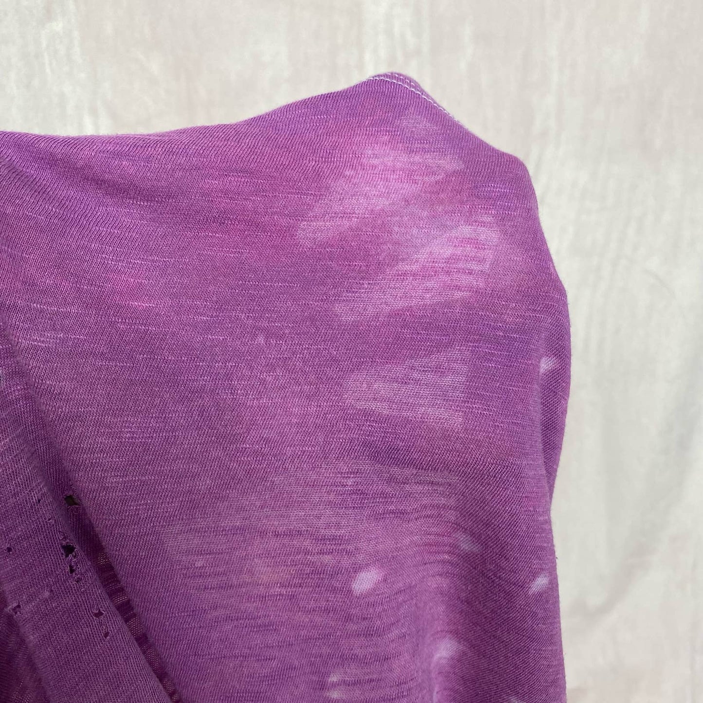 Upcycled Vintage Vikings Distressed Jersey Tee, Size Large