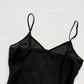 Secondhand Sheer Black Camisole Tank Top, Size Small