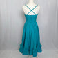 Vintage Impromptu Fit & Flare Ruffle Hem Midi Dress, Size 7/8