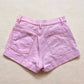 Upcycled American Apparel Floral Pink Denim Shorts, Size 25