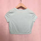 Reworked Gamer Girl Crop Baby Tee, Size XS