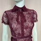 Secondhand Victoria's Secret Floral Mesh Lace Bodysuit, Size XS