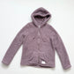 Secondhand Hollister Purple Teddy Sherpa Zip Hoodie Jacket, Size Medium