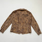 Y2K Linear Micro Corduroy Snake Print Jacket, Size Large