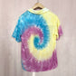 Secondhand Forever 21 Tie Dye Flowy Button Up Shirt, Size Small
