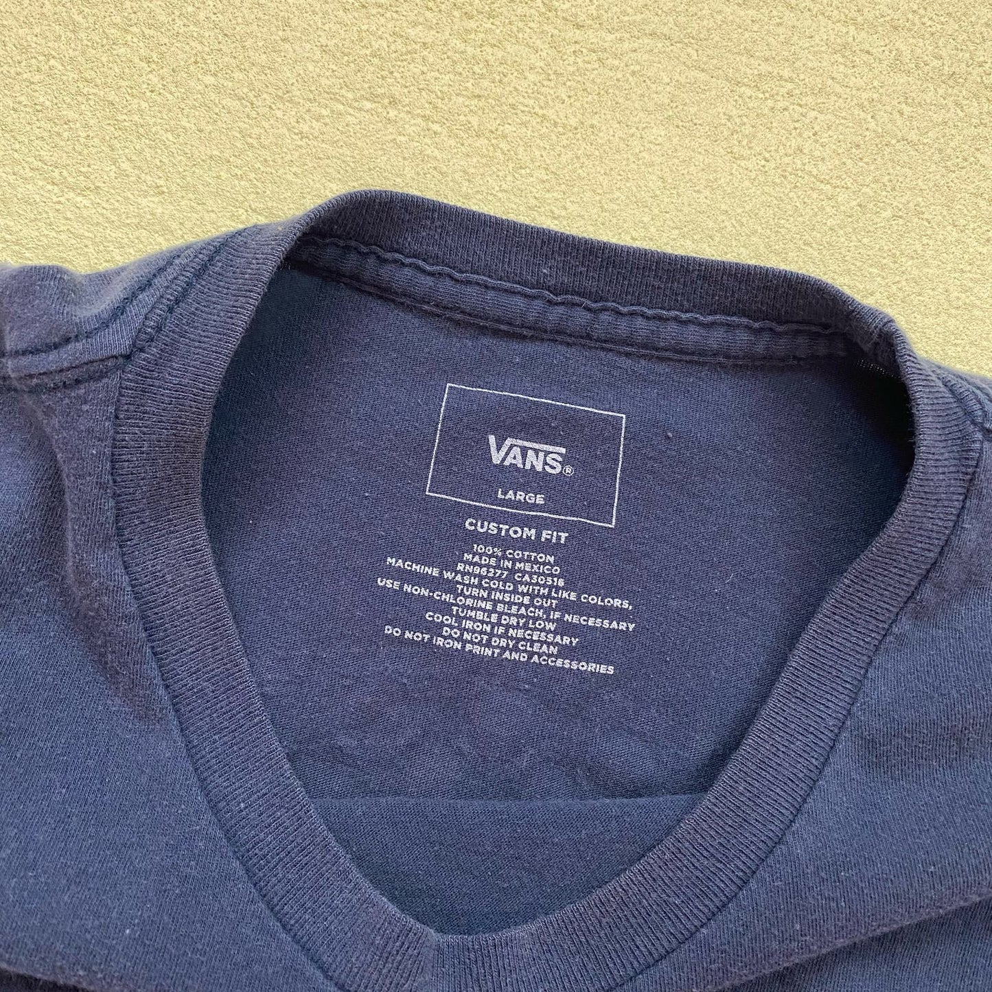 Reworked Vans Off The Wall Graphic Crop Tee, Size Large