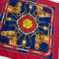 Vintage Liz Sinclair Equestrian Horse Square Scarf