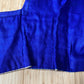 Vintage Embellished Saree Satin Crop Blouse, Size Small