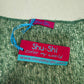 Preowned Shu-Shi Green Crochet Open Tie Front Cardigan, One Size