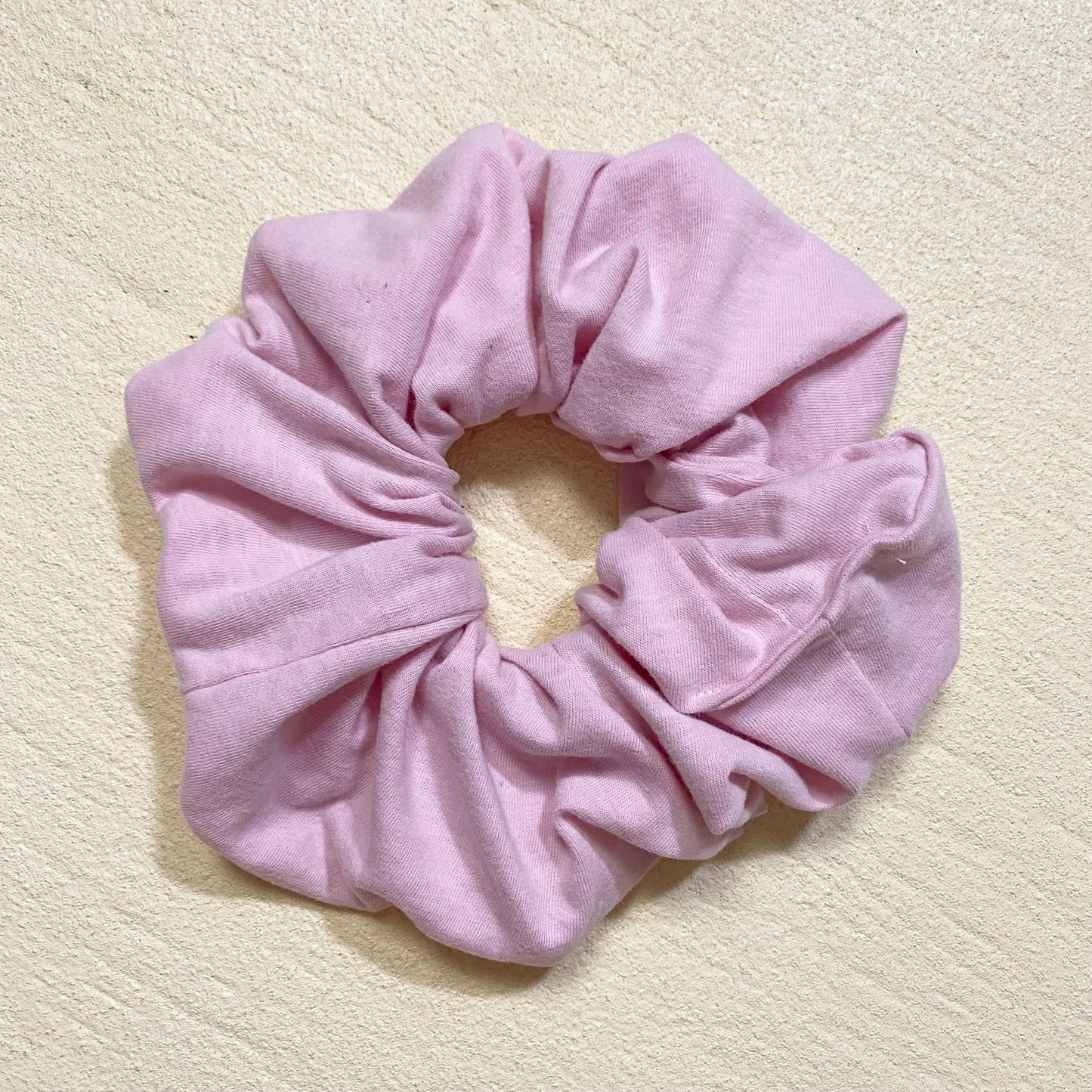 Scrap Fabric Soft Light Pink Jumbo Scrunchie