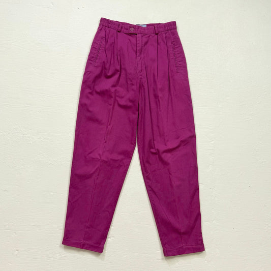 Vintage Forenza Pink Pleated High Rise Denim Pants, Size 28"