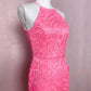 Yumi Kim Hot Pink Save The Date Lace Dress, Size Small