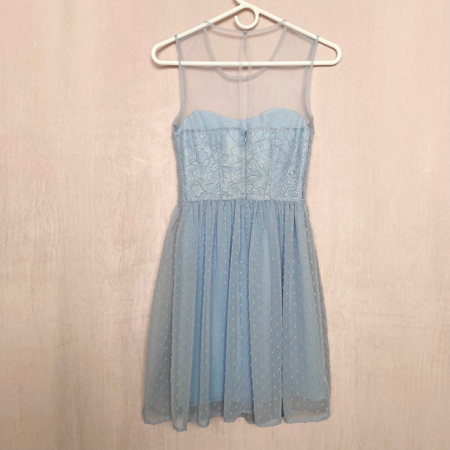 Secondhand Rodarte For Target Blue Lace Mini Dress, Size 1